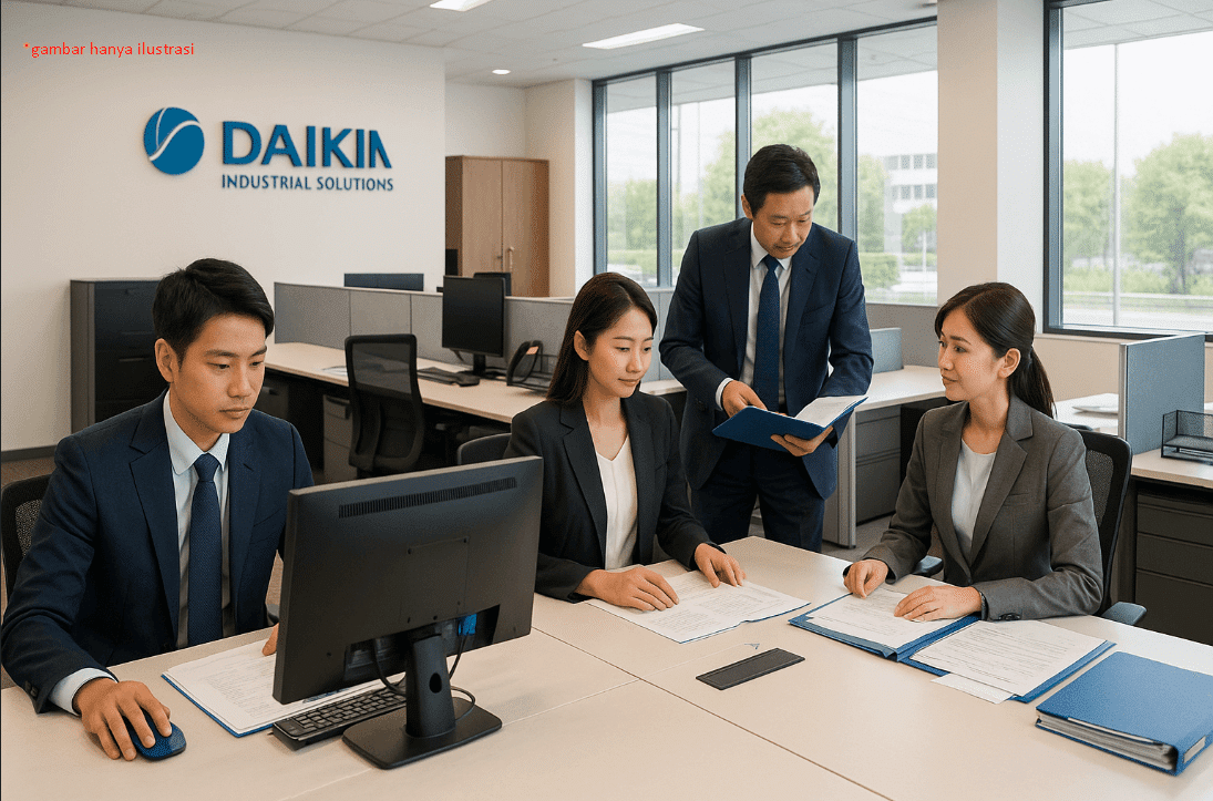 A team meeting in an office setting