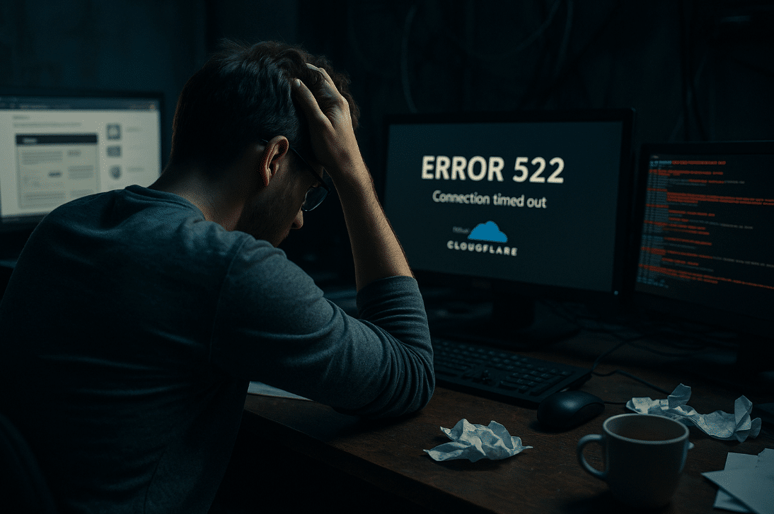 Man using a computer related to internet issues in Indonesia