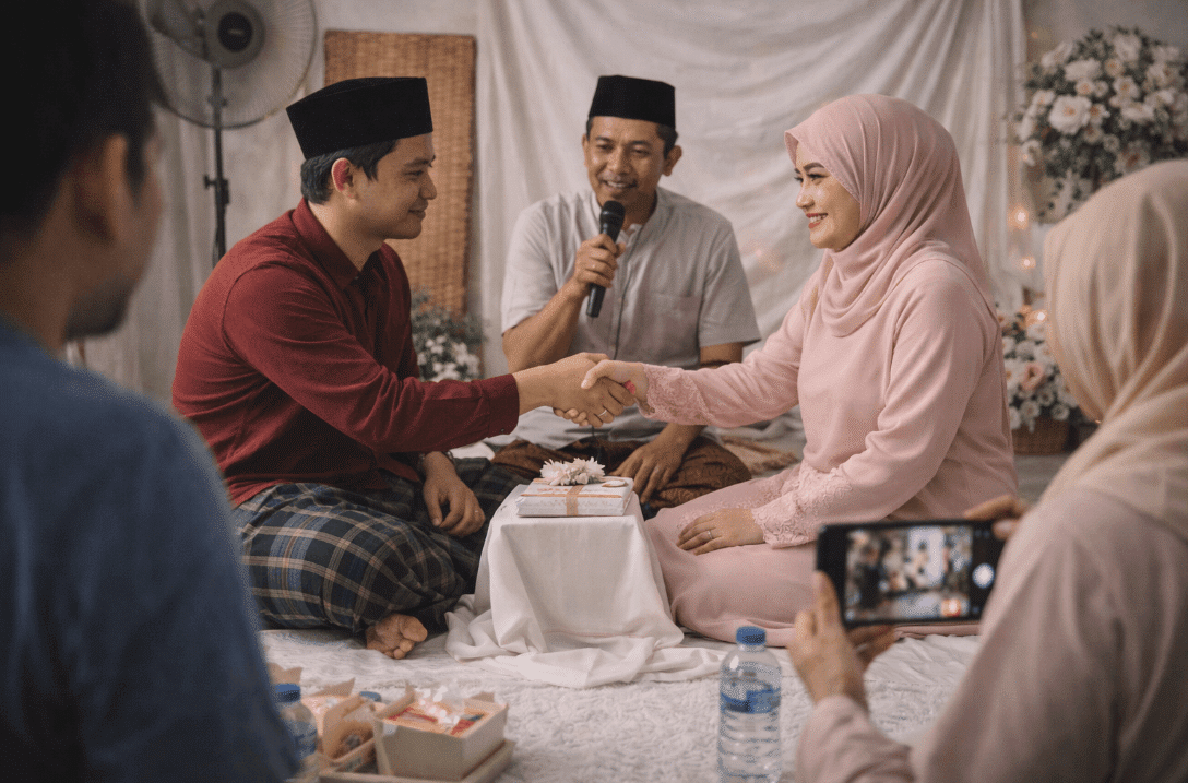 a group of people sitting around a table shaking hands