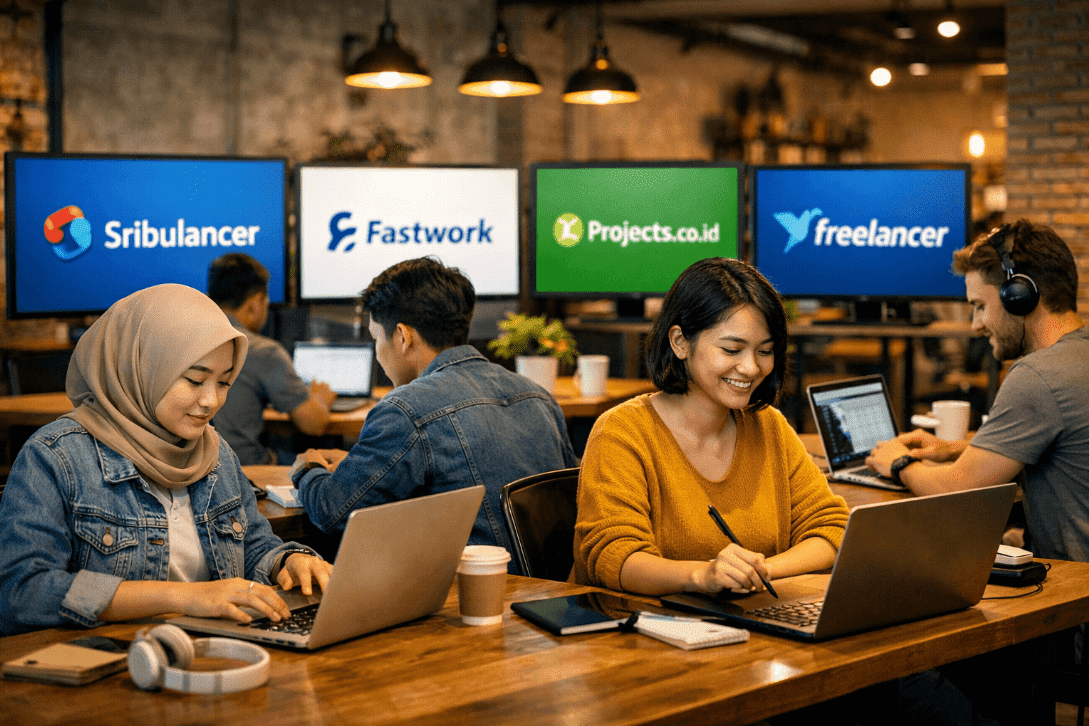 People working together on laptops at a table