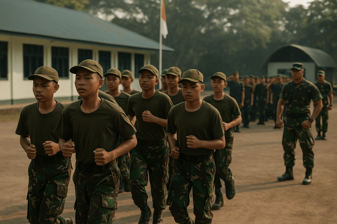 cara memasukan anak ke barak militer
