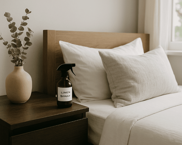 cara membuat linen spray untuk kain