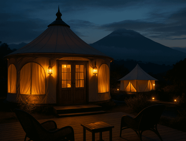 glamping nyaman di highland park resort bogor