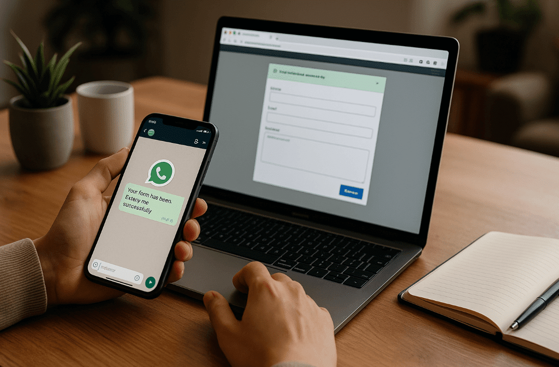 kirim notif whatsapp otomatis dari form website