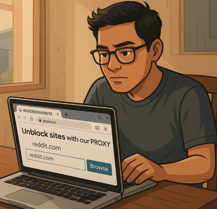 membuka website yang diblokir dengan proxy