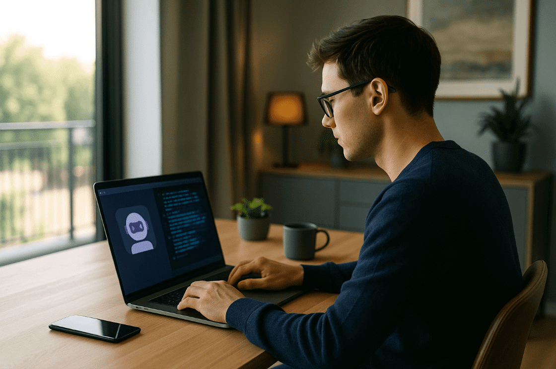 pekerja menggunakan AI di typingmind