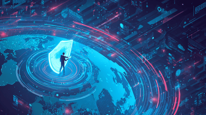pengguna internet di dunia digital dan keamanan data dari vpn
