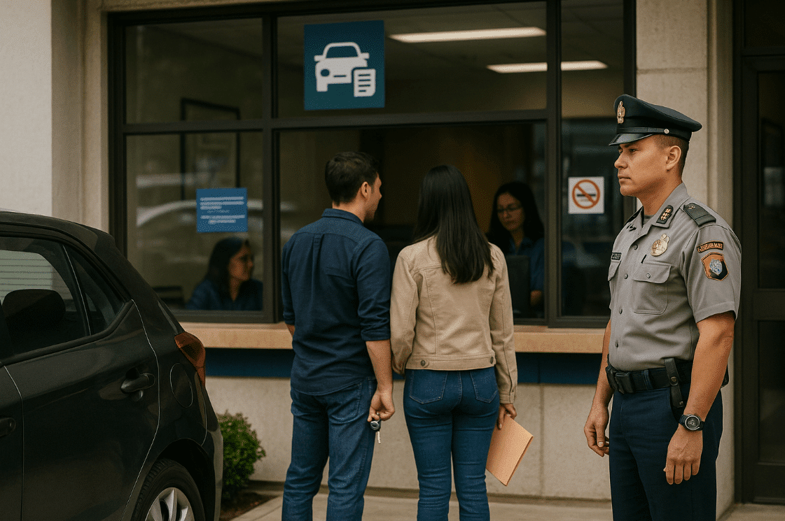 SEPASANG KEKASIH DATANG KE POLRES UNTUK BLOKIR KENDARAAN
