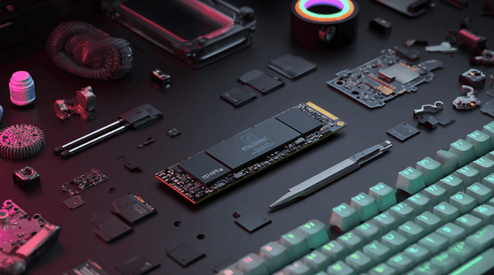 SSD Nvme diantara komponen komputer lainnya