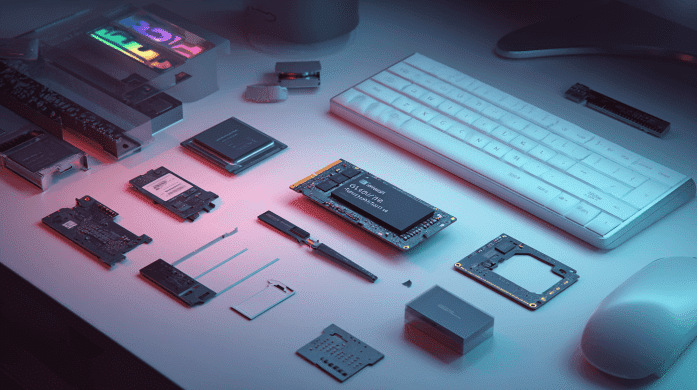 SSD NVme Generasi 3 diatas meja