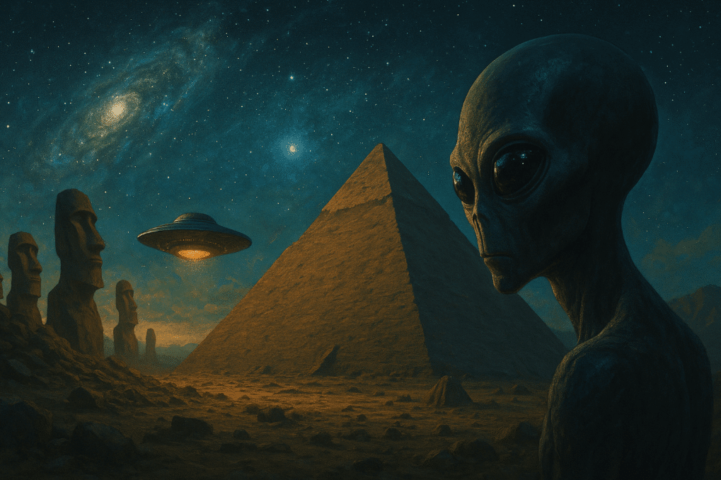 alien piramida dan ufo