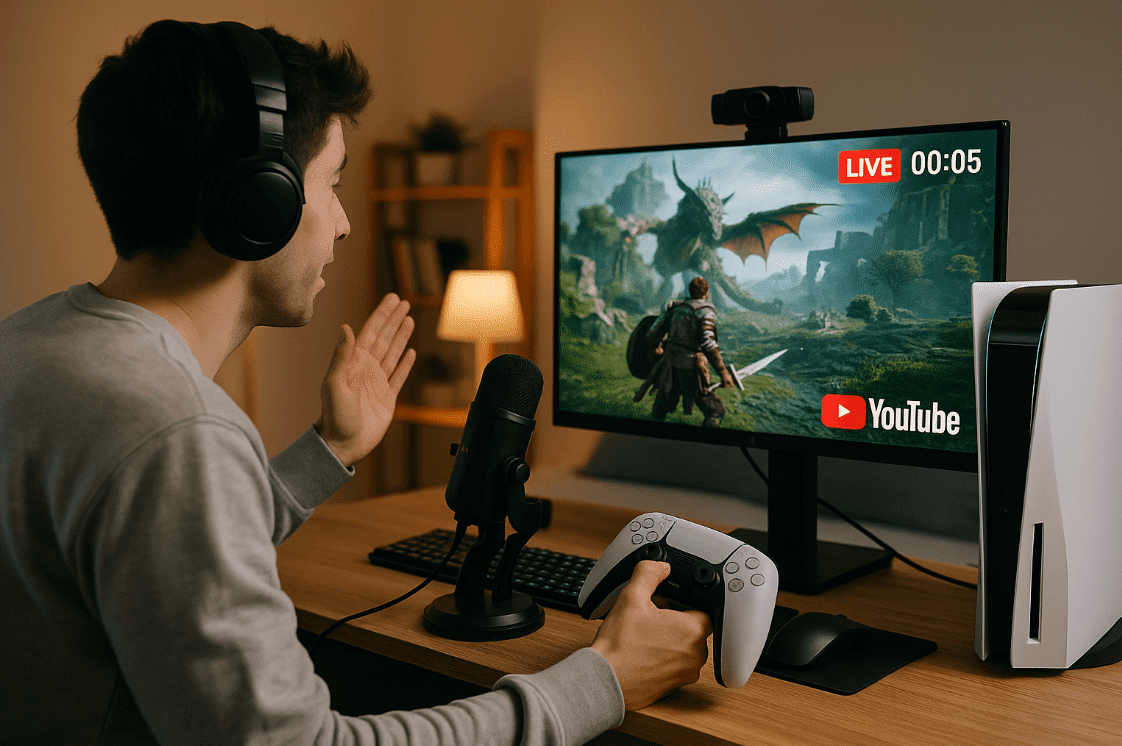 gamer livestreaming di youtube