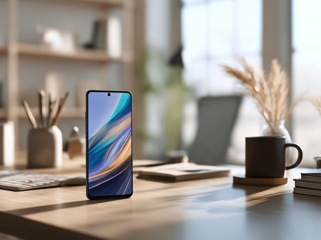 hp redmi note 13 diatas meja