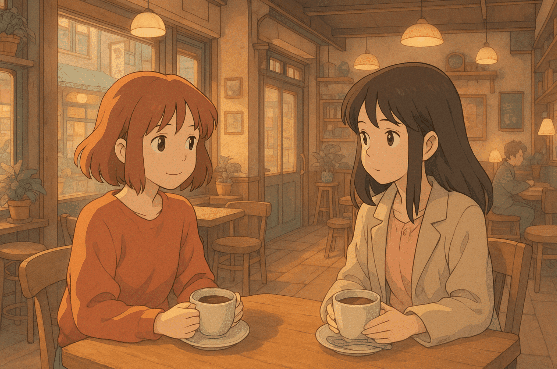 ilustrasi AI image tema ghibli