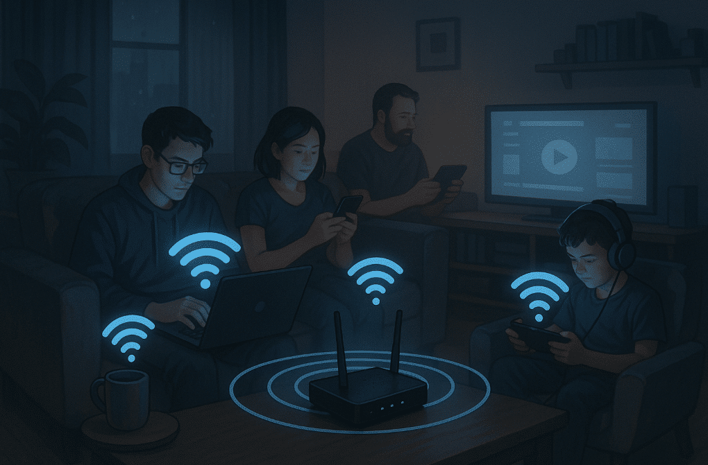 Pengguna internet dirumah dan wifi modem