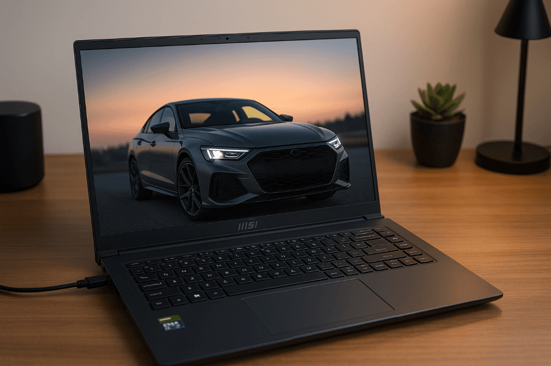 laptop gaming diatas meja