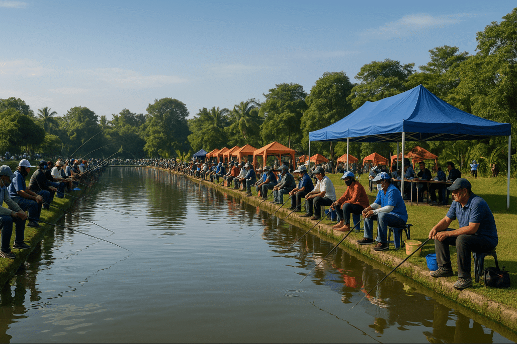 lomba mancing warga RT