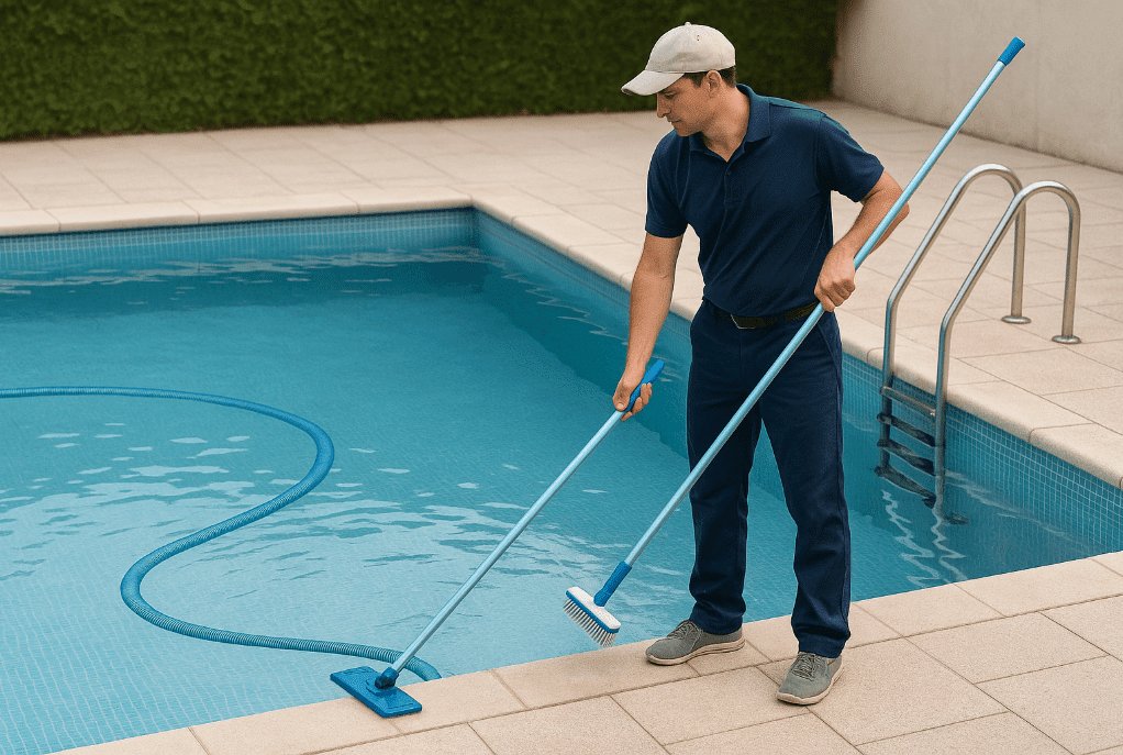 membersihkan kolam renang dan tips nya