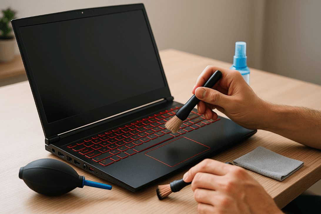 Person drawing on laptop with pen