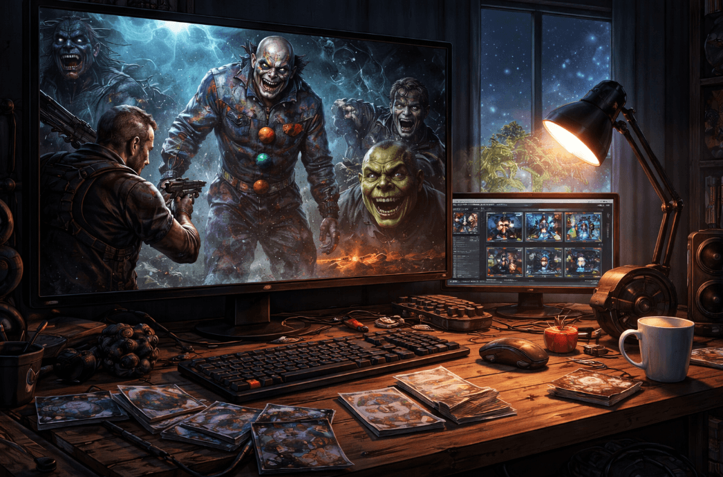 Computer desk for gaming or modding