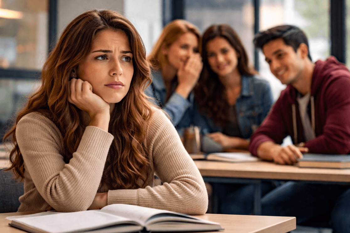 Siswa di kelas sedang berinteraksi
